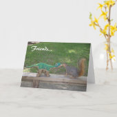 Friendship and nuts karte (Gelbe Blume)