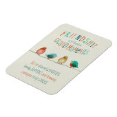 Friendship Birds Shared Laughter and Support  Magnet (Linke Seite)