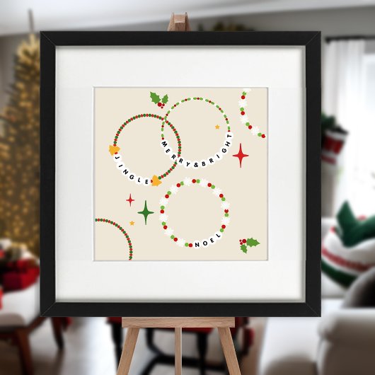 Friendship Bracelets Christmas Party Poster