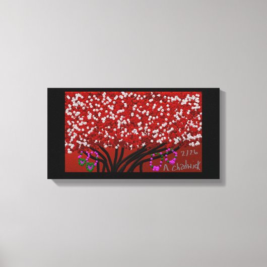 Friendship Bracelets Tree Leinwanddruck (Vorderseite)