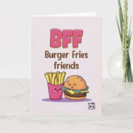 Friendship - Burger Fries Friends Karte