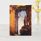 Friendship Calendar - Maxfield Parrish Karte (Gelbe Blume)