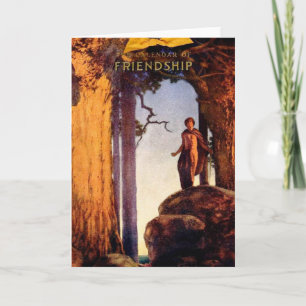 Friendship Calendar - Maxfield Parrish Karte