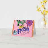 Friendship Card... Karte (Gelbe Blume)