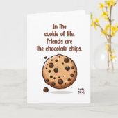 Friendship - Chocolate Chips Karte (Gelbe Blume)