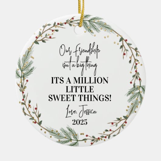 ,Friendship Christmas Ornament Bestes Freund Gesch (Vorne)