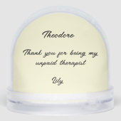 Friendship Customized Snow Globe Schneekugeln (Rückseite)