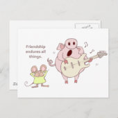 FRIENDSHIP ENDURES POSTKARTE (Vorne/Hinten)