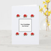 Friendship-Folded Greeting Card Karte (Gelbe Blume)