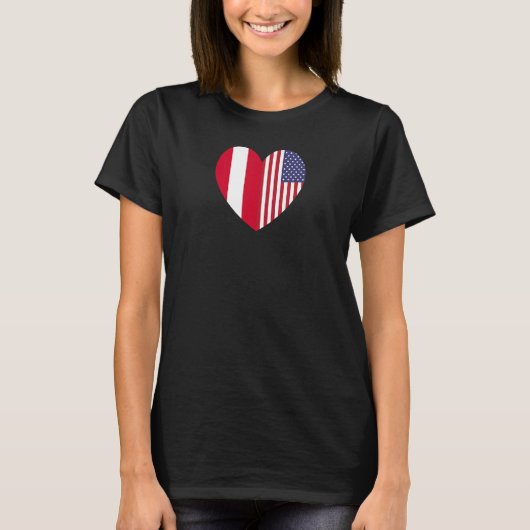 Friendship Forever America and Austria T-Shirt (Vorderseite)