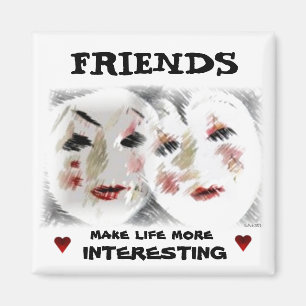 Friendship Friends Expressions Magnet