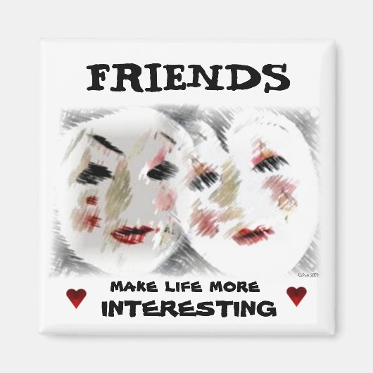 Friendship Friends Expressions Magnet (Vorne)