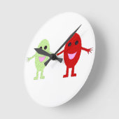 Friendship Grapes Wall Clock Runde Wanduhr (Winkel)