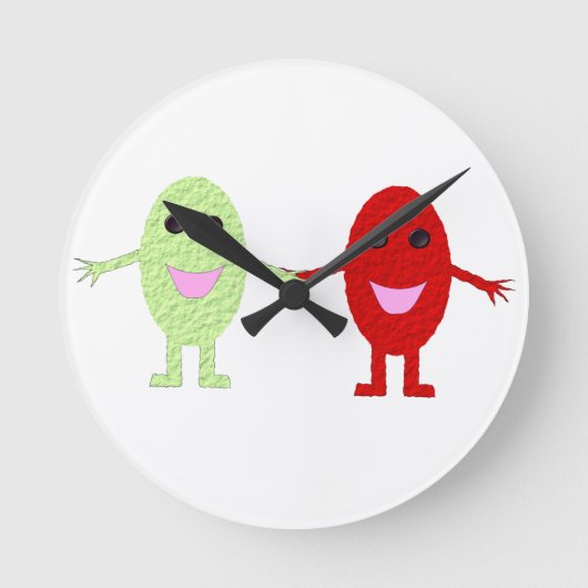 Friendship Grapes Wall Clock Runde Wanduhr (Vorderseite)