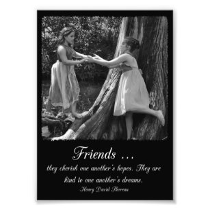 Friendship Henry David Thoreau Quote Foto Print