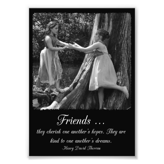 Friendship Henry David Thoreau Quote Foto Print (Vorne)