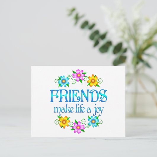 Friendship Joy Postkarte (Stehend Vorderseite)