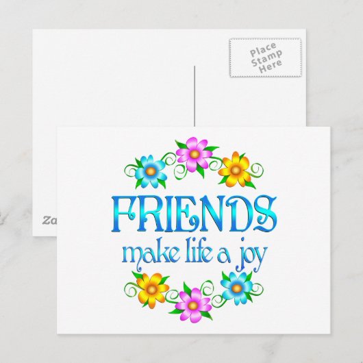 Friendship Joy Postkarte (Vorne/Hinten)