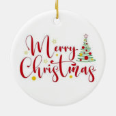 FRIENDSHIP/MERRY CHRISTMAS AUF DER ANDEREN SEITE KERAMIK ORNAMENT (Hinten)