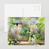 Friendship Quote Beautiful Floral Postkarte (Vorne/Hinten)
