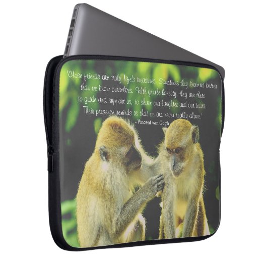 Friendship Quote by Vincent van Gogh Laptopschutzhülle (Vorne Rechts)