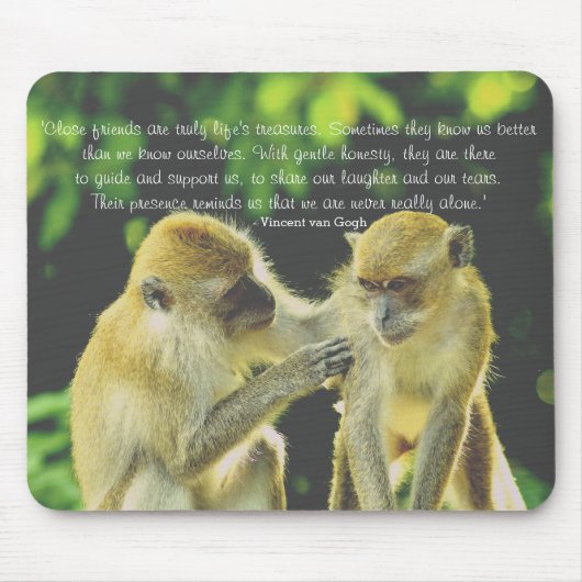 Friendship Quote by Vincent van Gogh Mousepad (Vorne)