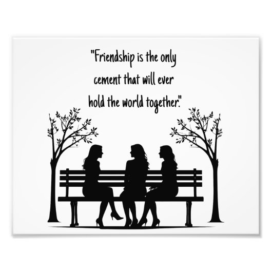 Friendship quote fotodruck (Vorne)