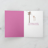 Friendship Stay In Touch Phone Karte (Innenseite)