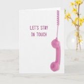 Friendship Stay In Touch Phone Karte (Gelbe Blume)