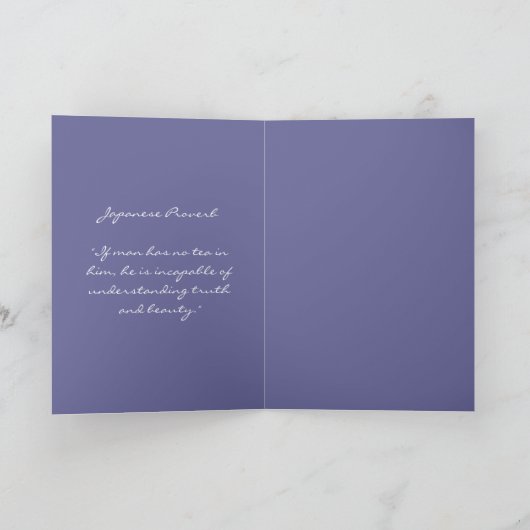 FRIENDSHIP TEA Cross Stitch Karte (Innenseite)