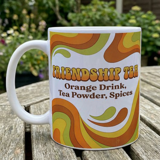 Friendship Tea Mix Recipe Groovy Retro Style Kaffeetasse
