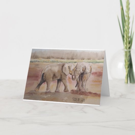 Friendship wildlife themed dankeskarte (Vorderseite)