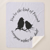 Friendship Zitat Art von Freund Jeder wünscht Sherpadecke (Vorderseite)