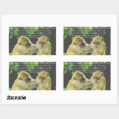 Friendship Zitat von Vincent van Gogh Rechteckiger Aufkleber (Blatt)