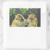 Friendship Zitat von Vincent van Gogh Rechteckiger Aufkleber (Tasche)