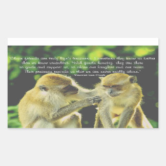 Friendship Zitat von Vincent van Gogh Rechteckiger Aufkleber