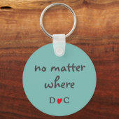 Friendship Zitat Zwei Vogelroten Blätter Monogramm Schlüsselanhänger (Rückseite)