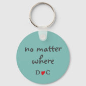 Friendship Zitat Zwei Vogelroten Blätter Monogramm Schlüsselanhänger (Rückseite)