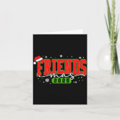 Friendsmas 2025 Friends Santa Hat Merry Christmas Karte (Vorderseite)