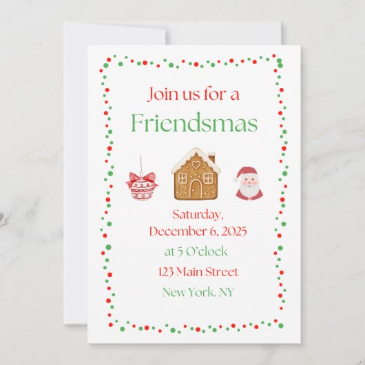 Friendsmas-Einladung Einladung (Vorderseite)
