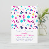 Friendsmas Einladungen Cocktail Modern Pink (Stehend Vorderseite)