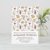 Friendsmas Einladungen Cocktail Muster (Stehend Vorderseite)