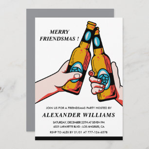 Friendsmas Einladungen Merry Friendsmas Beer