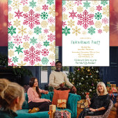 Friendsmas Einladungen Party Chic Schneeflocken