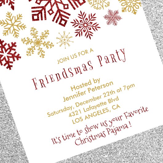 Friendsmas Einladungen Weihnachten