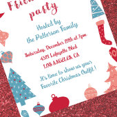 Friendsmas Einladungen Weihnachtsbäume