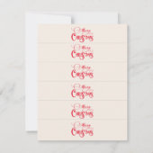 Friendsmas Jolarly Bunch Weihnachtsfeiertage Platz Einladung (Rückseite)