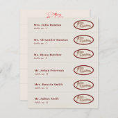 Friendsmas Jolarly Christmas Dinner Platzkarten (Vorne/Hinten)