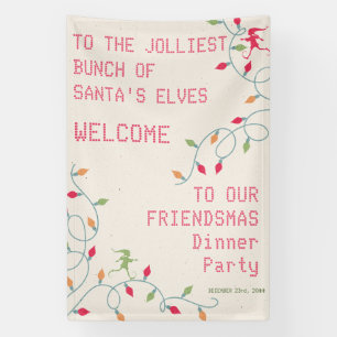 Friendsmas Jolliest Bunch Weihnachtsferien Party Banner