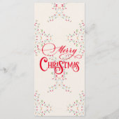 Friendsmas Jolliest Bunch Weihnachtsferien Party Menükarte (Rückseite)